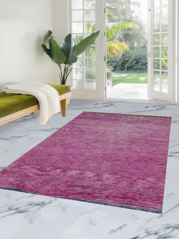 Purple Moroccan Oriental Area Rug 4x8