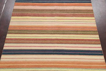 Striped Gabbeh Kashkoli Oriental Area Rug 8x10