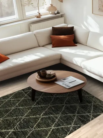 Tribal Geometric Moroccan Oriental Area Rug 5x7