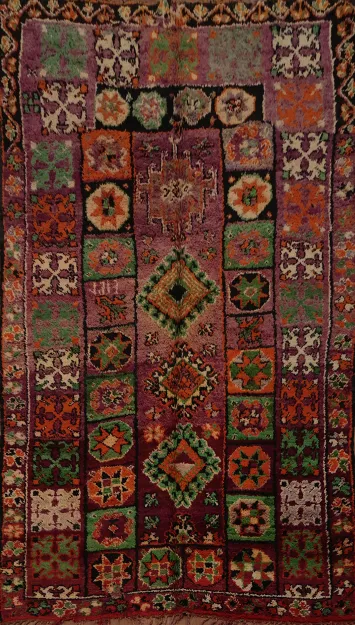 Enhance Your Decor with Purple Geometric Moroccan Area Rug 6x10