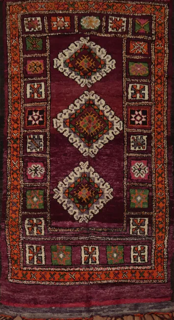 Luxurious Moroccan Area Rug 6x13 with Intricate Geometric Patterns