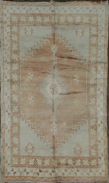 Antique Tribal Moroccan Oriental Area Rug 6x9