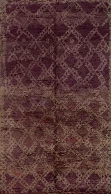 Antique Tribal Moroccan Oriental Area Rug 6x11