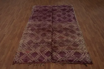 Antique Tribal Moroccan Oriental Area Rug 6x11