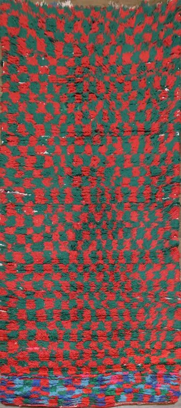 Tribal Moroccan Oriental Runner Rug 4x8