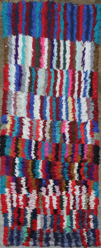 Tribal Moroccan Oriental Runner Rug 2x6