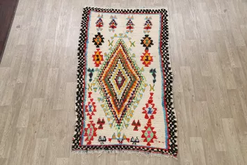 Tribal Moroccan Oriental Area Rug 4x8