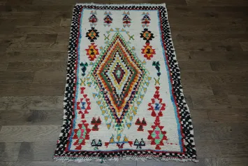 Tribal Moroccan Oriental Area Rug 4x8