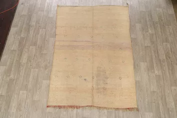 Antique Tribal Moroccan Oriental Area Rug 6x8