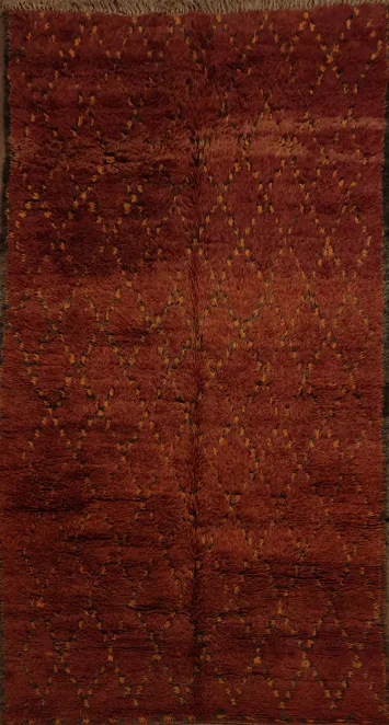 Delightful Rust Moroccan Area Rug 6x10 for Inviting Living Spaces
