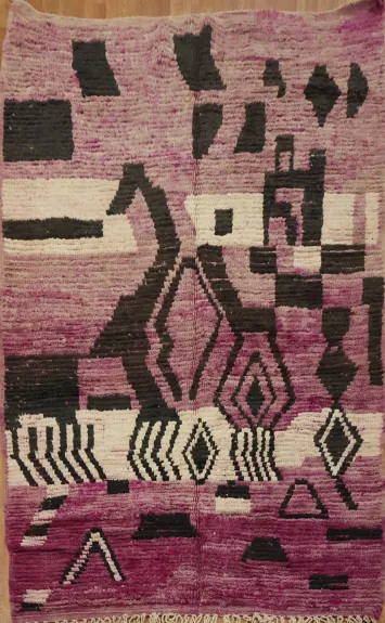 Tribal Moroccan Oriental Area Rug 5x8