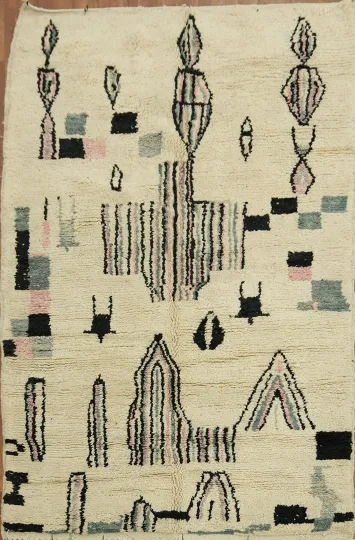Tribal Modern Oriental Area Rug 5x8