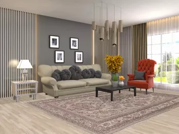 Floral Hamedan Persian Area Rug 7x10