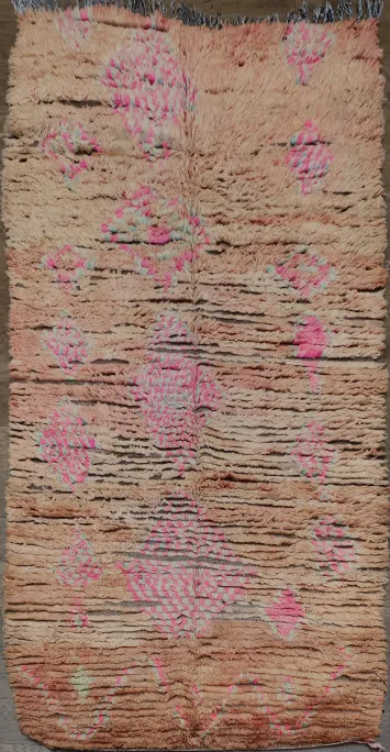 Tribal Moroccan Oriental Area Rug 5x9