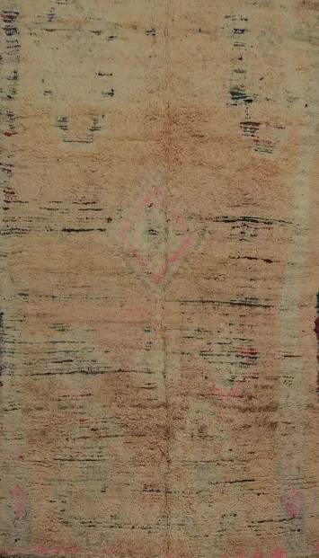 Rustic Chic Antique Moroccan Area Rug 5x10 with Unique Patterns