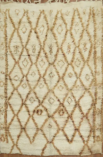 Tribal Moroccan Oriental Area Rug 5x8