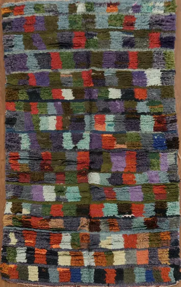 All-Over Tribal Moroccan Oriental Area Rug 4x6