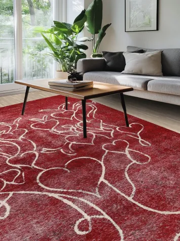 Over-dyed Tabriz Persian Area Rug 9x12