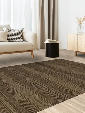 Stylish Linear Gabbeh Kashkoli Area Rug 6x8 for Timeless Elegance