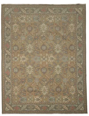 Silver Washed Ziegler Turkish Area Rug 10x13