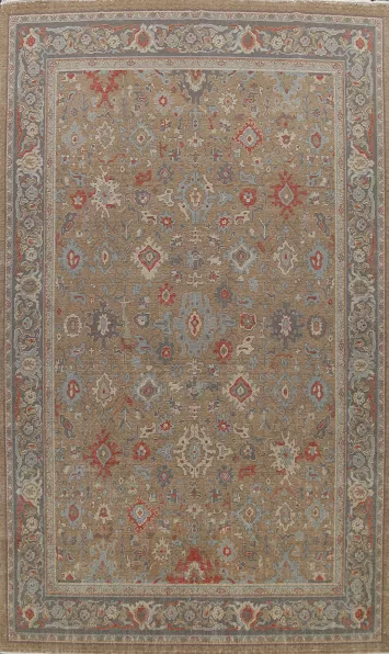 Silver Washed Ziegler Turkish Area Rug 10x13