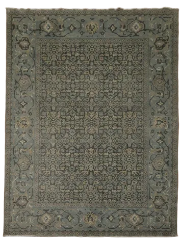 Silver Washed Ziegler Turkish Area Rug 10x13