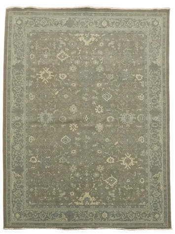 Silver Washed Ziegler Turkish Area Rug 9x12
