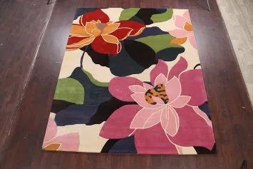Tropical Floral Oriental Area Rug