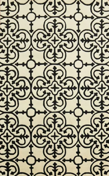 All-Over Modern Oriental Area Rug 5x8