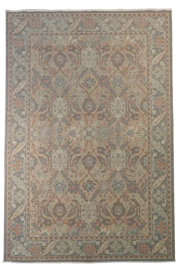 All-Over Ziegler Oushak Turkish Wool Area Rug 7x10