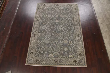 Silver Washed Ziegler Turkish Area Rug 7x10