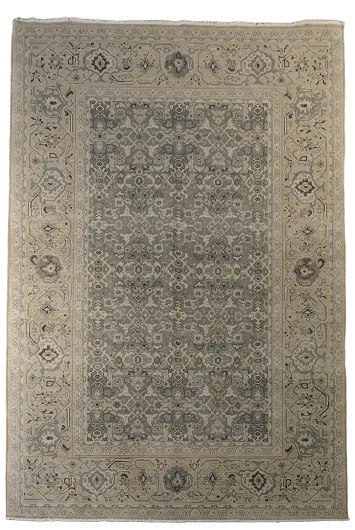 Silver Washed Ziegler Turkish Area Rug 7x10