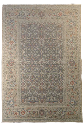 Silver Washed Ziegler Turkish Area Rug 7x10