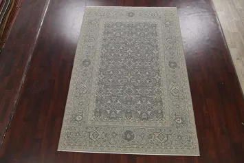 Silver Washed Ziegler Turkish Area Rug 7x10