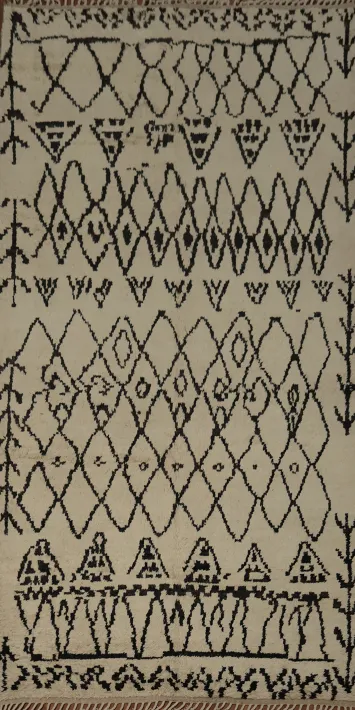 Elegant Moroccan Area Rug 6x12 Featuring Timeless Artistic Patterns