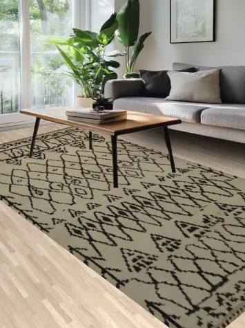 Elegant Moroccan Area Rug 6x12 Featuring Timeless Artistic Patterns