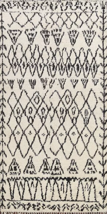 Tribal Moroccan Oriental Area Rug 6x10