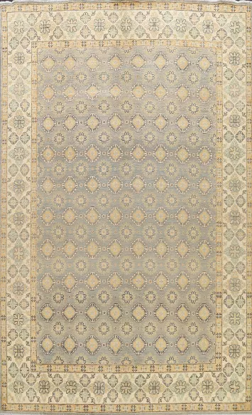 Geometric Khotan Oriental Area Rug 9x12