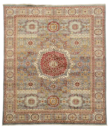 Geometric Khotan Oriental Area Rug 8x10