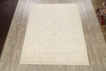 Neutral Earth-tone Muted Khotan Oriental Area Rug 8x10