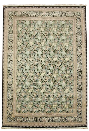 Vegetable Dye Floral Aubusson Oriental Area Rug 12x18