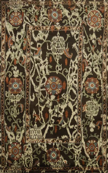 Artisan Crafted Rug with Dynamic Floral Motifs and Bold Hues 6x9