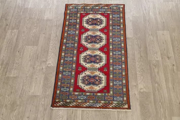 Geometric Ardebil Persian Area Rug 3x5