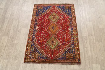 Vegetable Dye Abadeh Nafar Persian Area Rug 4x5