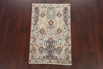 Floral Nain Persian Area Rug 3x4