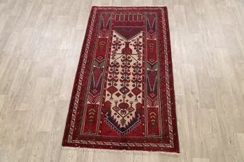 Geometric Balouch Persian Area Rug 3x6