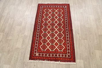 Geometric Balouch Persian Area Rug 3x6