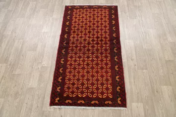 Geometric Balouch Persian Area Rug 3x6