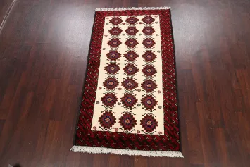 Geometric Balouch Persian Area Rug 3x6
