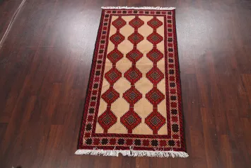 Geometric Balouch Persian Area Rug 3x6